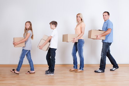 Local moving van prepared for a property relocation in Creekmouth